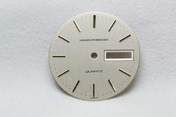 Girard Perregaux Silver Quartz Day Date Dial - 28.4mm