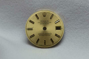 Rolex Datejust Ladies Watch Dial - Gold With Gold Markers 19.8mm