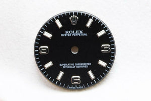 Rolex Midsize Dial - Black Silver Lume Markers 23.6mm 3839 4/5