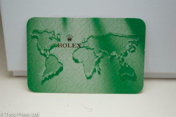 Rolex Calendar Card 2007 - 2008