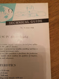 Vintage Omega Technical Guide Calibre 520 - 1958