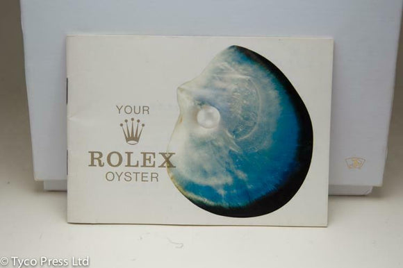 Your Rolex Oyster Booklet - 1977 - Ref 579.07