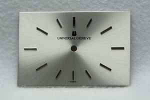 Universal Geneve Silver Wristwatch Dial - 23.7mm x 16mm