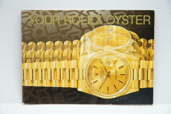 Your Rolex Oyster Booklet - 1999 - Ref 579.52 Eng 100 2.1999