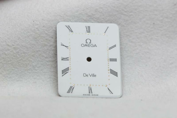 Omega White Gloss De Ville Dial - 20 x 25.7mm New Old Stock