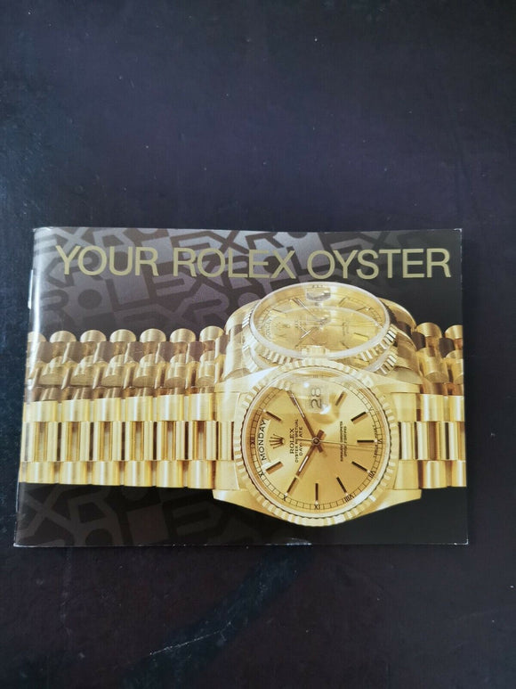 Your Rolex Oyster booklet 1993