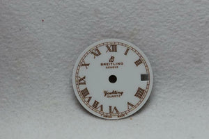 Breitling Ladies White Yachting Quartz Wristwatch Dial - 17mm NOS