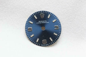 Rolex Ladies Dial - Blue With Silver Numerals 18mm Lume & Feet