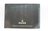 Your Rolex Oyster Booklet - Spanish 1999 - Ref 579.54 Sp 10 2.1999