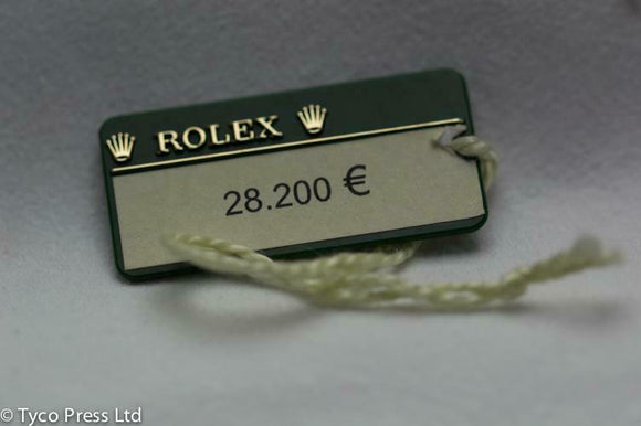 Rolex Green President Swing Tag Random Serial 505 From 2010 onwards