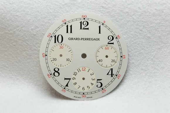 Girard Perregaux Triple Register Silver Chronograph Dial 31mm