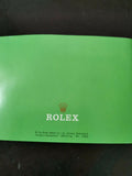 Rolex Datejust English instruction booklet 1993