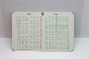 Rolex Calendar Card 2001 - 2002