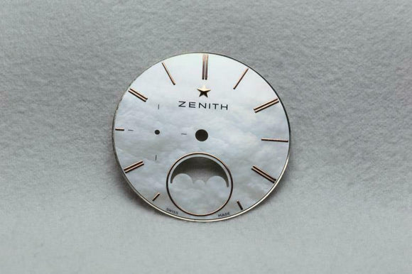 Zenith MOP Rose Gold Markers Moonphase Dial 26.5mm