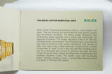 Rolex Oyster Perpetual Date Manual 1997 Reference 590.07 UK 5 3.1997
