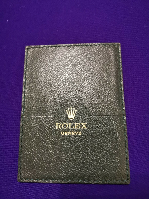 Rolex Guarantee Papers & Manual Pouch / Wallet Ref 0101.40.05 Green
