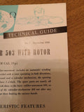 Vintage Omega Technical Guide Calibre 503 - 1956