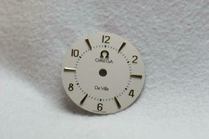 Ladies Silver Omega Dial - Gold Markers - NOS - 16.5mm