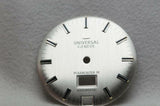 Universal Geneve Silver Polerouter III Wristwatch Dial NOS - 28.2mm
