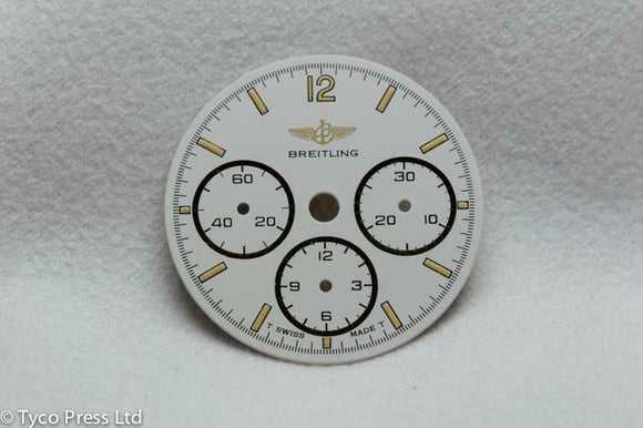 Breitling Callisto Chronograph White Tritium Dial - 26.5mm NOS Ref 80520 Cal 11